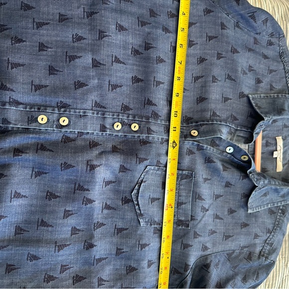 Foxcroft Blue Sailboat Print Shirt - Picture 6 of 6